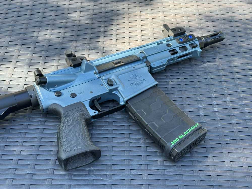 .300 Blackout Blue Titanium AR Pistol | 5" Ghost IHS Upper-img-2