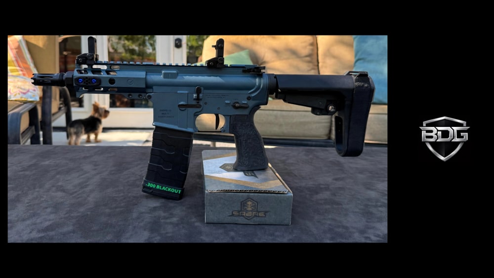 .300 Blackout Blue Titanium AR Pistol | 5" Ghost IHS Upper-img-12