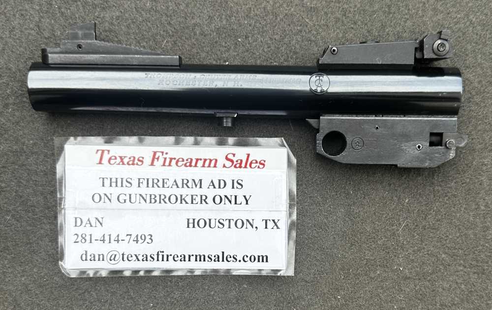 Scarce 6.5” TC Contender .44 Magnum Barrel Only, With Adjustable Sights,T/C-img-0