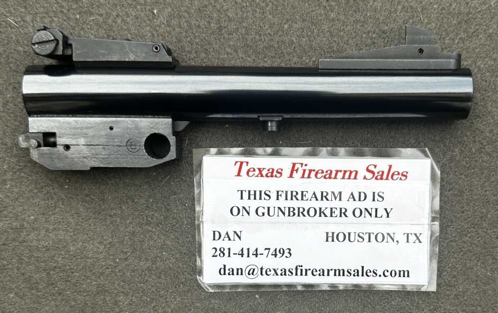 Scarce 6.5” TC Contender .44 Magnum Barrel Only, With Adjustable Sights,T/C-img-7