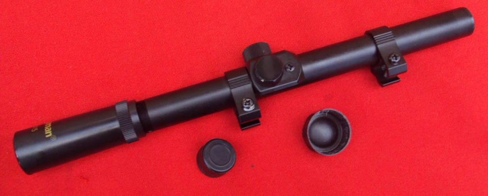 Vintage Crosman 4X32 Air Rifle/.22 Rifle Scope W/Mounts -img-5