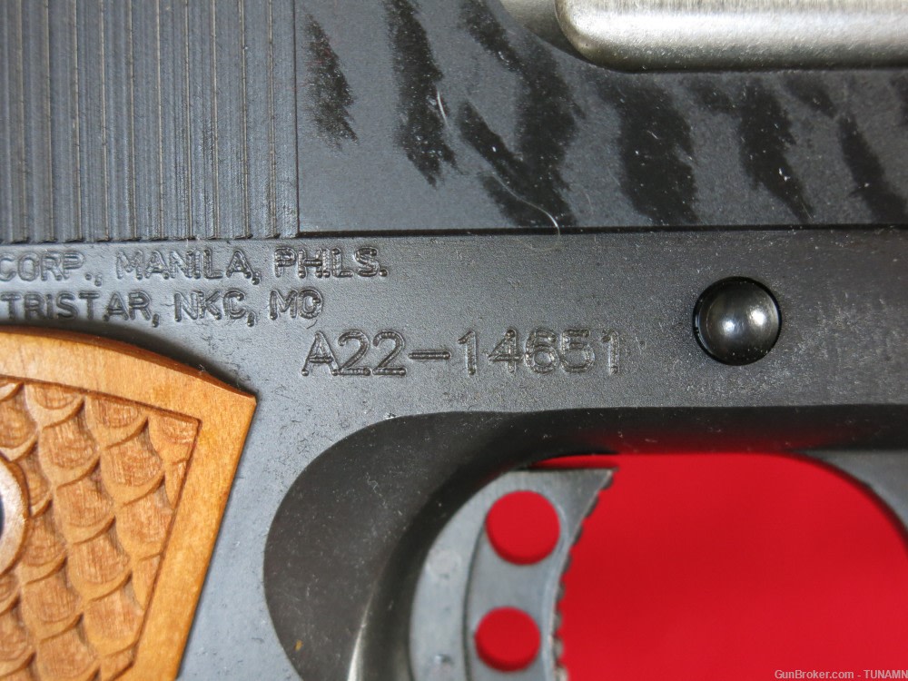 Tristar American Classic 1911 in 38 Super  5"barrel Excellent Condition -img-6