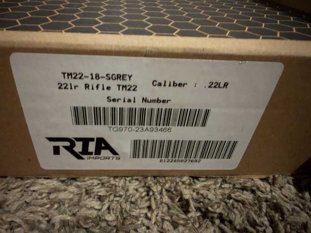 NIB RIA Imports TM-22 A-18 22 lr grey cerakote NICE! Trades!-img-9