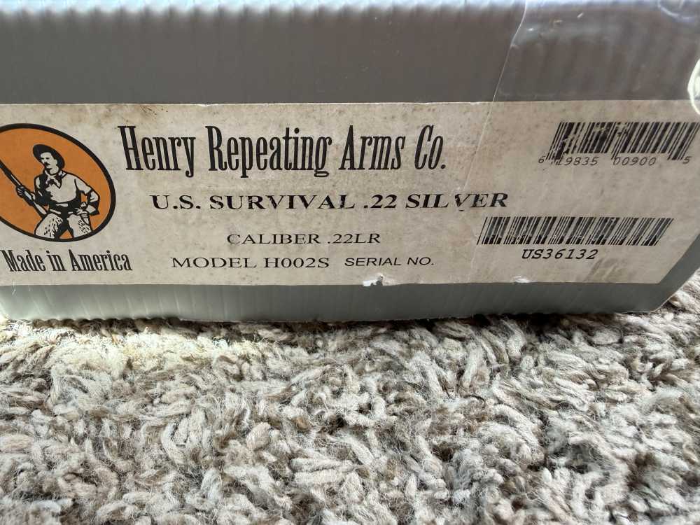 Henry US Survival .22 lr Model H002S Silver Nice! Trades!-img-7