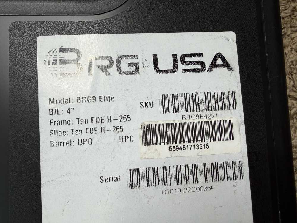 NIB Buffalo Cartridge Co BRG9 Elite 9mm tan FDE 4” NICE! Trades!-img-6
