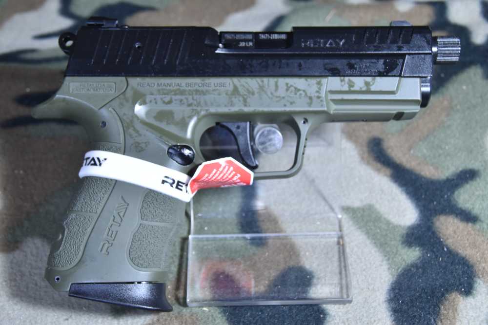 RETAY USA RXP22 22LR 13+1 Threaded BBL OD Green & Black Slide Life Warranty-img-0