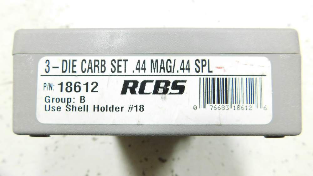 NEW 3 Die Carbide Set 44 Mag/Special w/WC/RN Seater Pack/Shell Holder RCBS-img-0