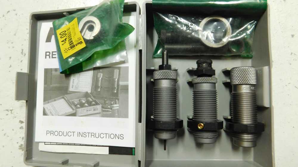 NEW 3 Die Carbide Set 44 Mag/Special w/WC/RN Seater Pack/Shell Holder RCBS-img-1
