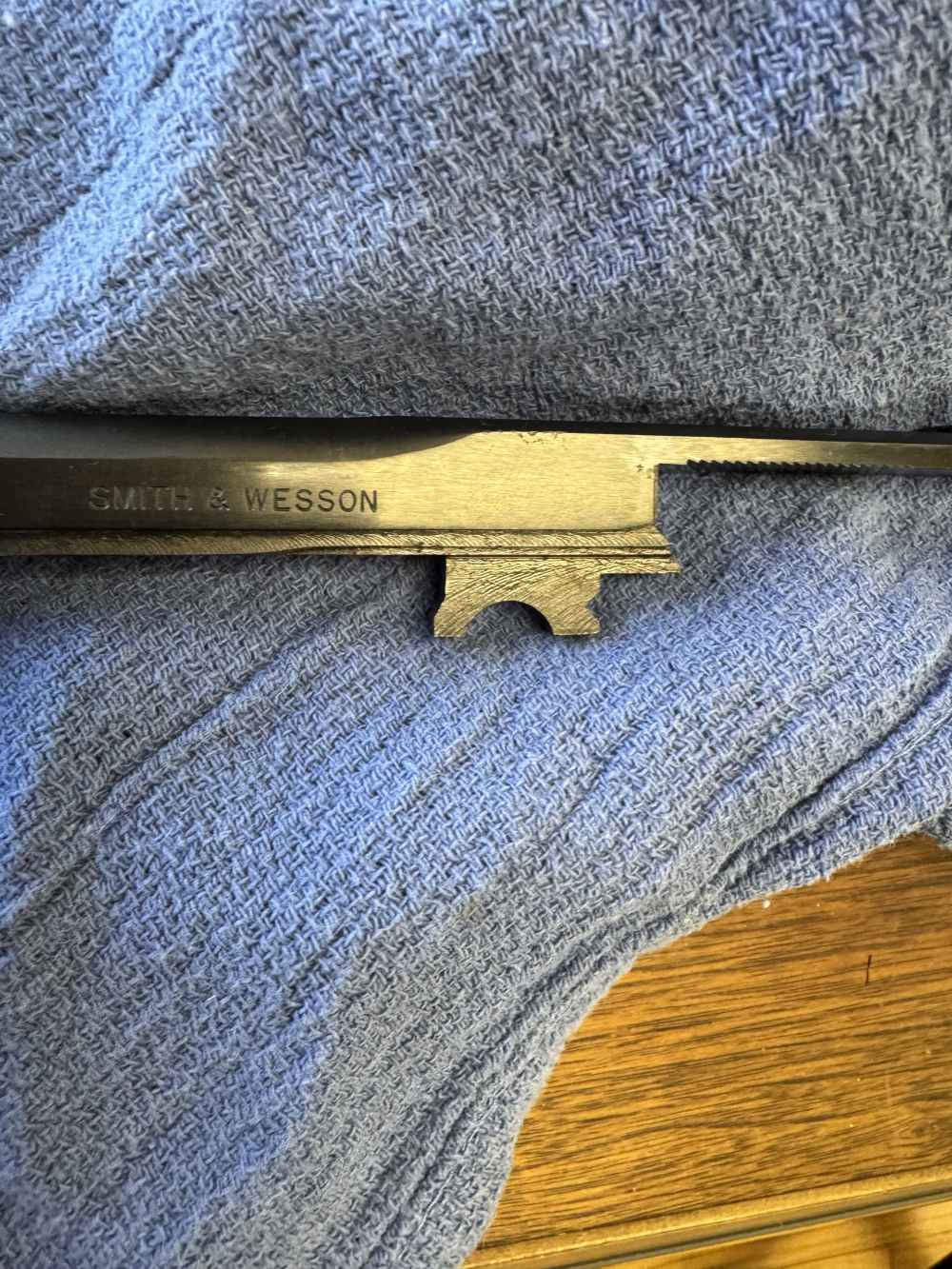 SMITH AND WESSON MODEL 41 5 INCH BARREL, ADJ SITES, TARGET CROWN, .22 LR.-img-3
