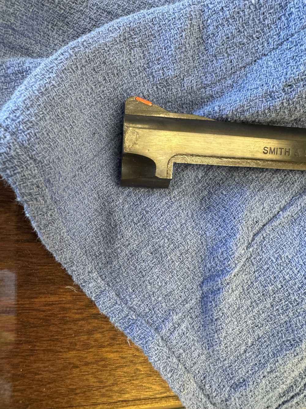 SMITH AND WESSON MODEL 41 5 INCH BARREL, ADJ SITES, TARGET CROWN, .22 LR.-img-1