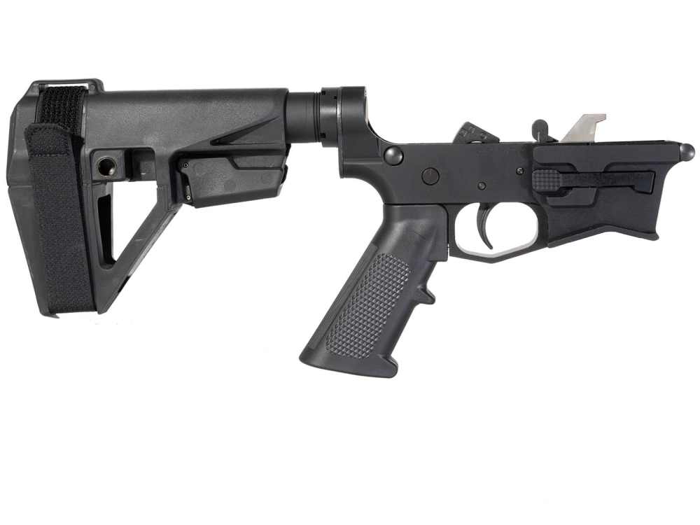 Wolfpack Armory AR15 45ACP / 10mm Complete Lower - SB Tactical SBA5 Brace-img-0