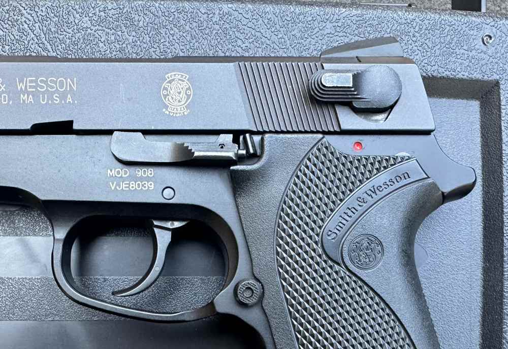 S&W 908 Compact Lightweight 9mm 8-round Pistol, Metal Frame, 2002-img-3