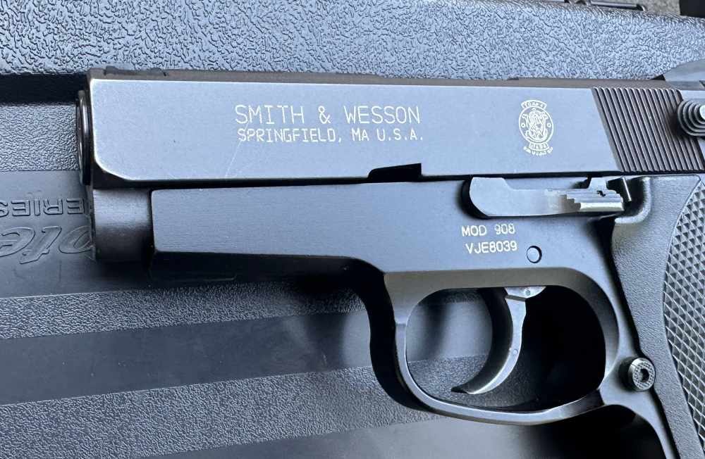 S&W 908 Compact Lightweight 9mm 8-round Pistol, Metal Frame, 2002-img-6