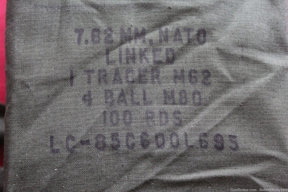 80 Rds.147gr. M80 Lake City 7.62X51 NATO, (.308), on MG links in carrier-img-1