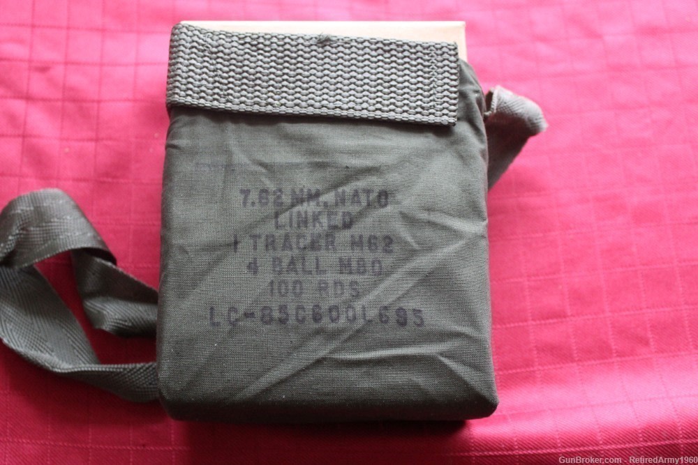 80 Rds.147gr. M80 Lake City 7.62X51 NATO, (.308), on MG links in carrier-img-0