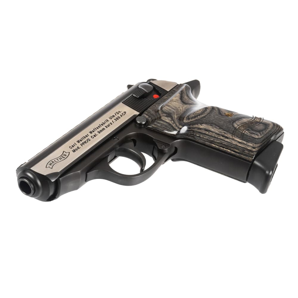Walther PPK/S 380 ACP Two Tone Grey Laminate Grip Pistol NEW in Deluxe Case-img-2