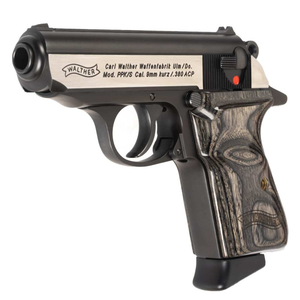 Walther PPK/S 380 ACP Two Tone Grey Laminate Grip Pistol NEW in Deluxe Case-img-4