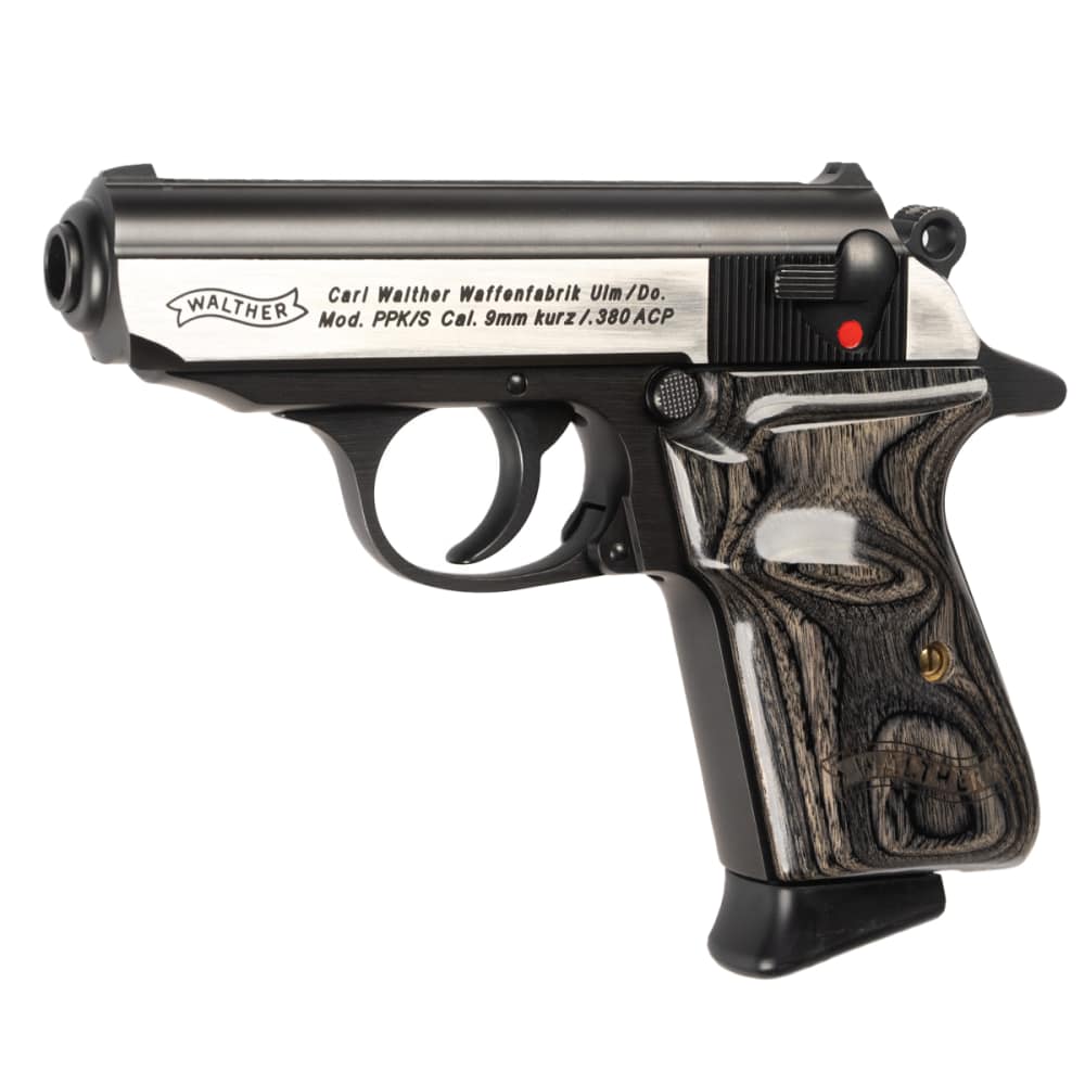 Walther PPK/S 380 ACP Two Tone Grey Laminate Grip Pistol NEW in Deluxe Case-img-1