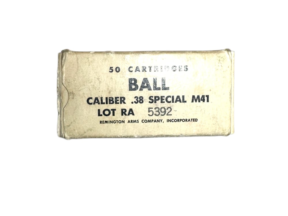 Scarce Remington M41 Military Issue 38 Special Ammo 43 Rounds 1967 -img-0