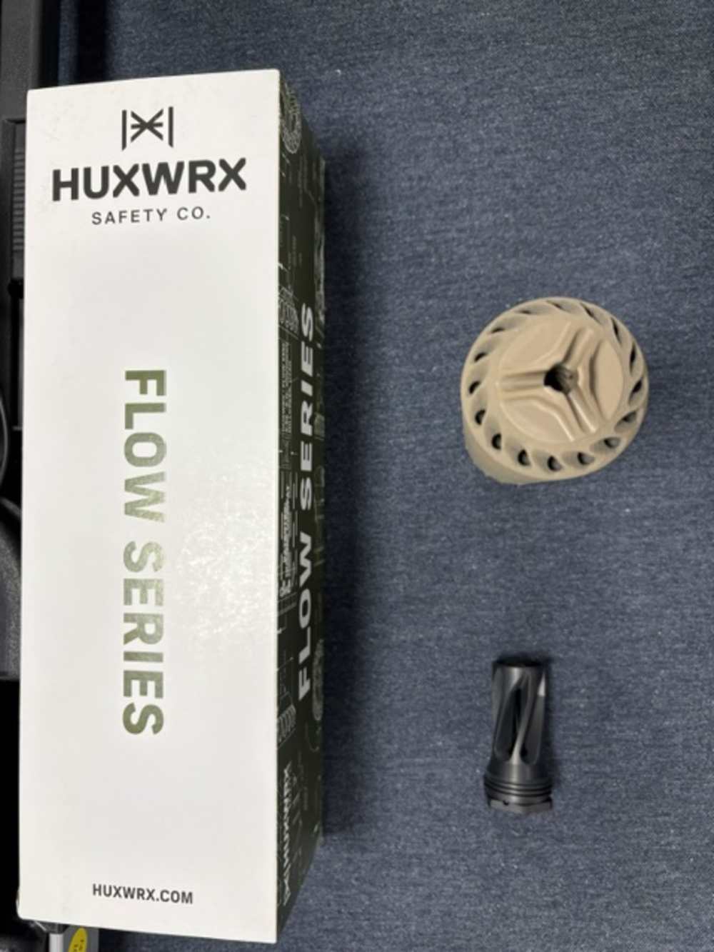 Huxwrx Flow 556 Ti FDE suppressor with flash hider-img-2