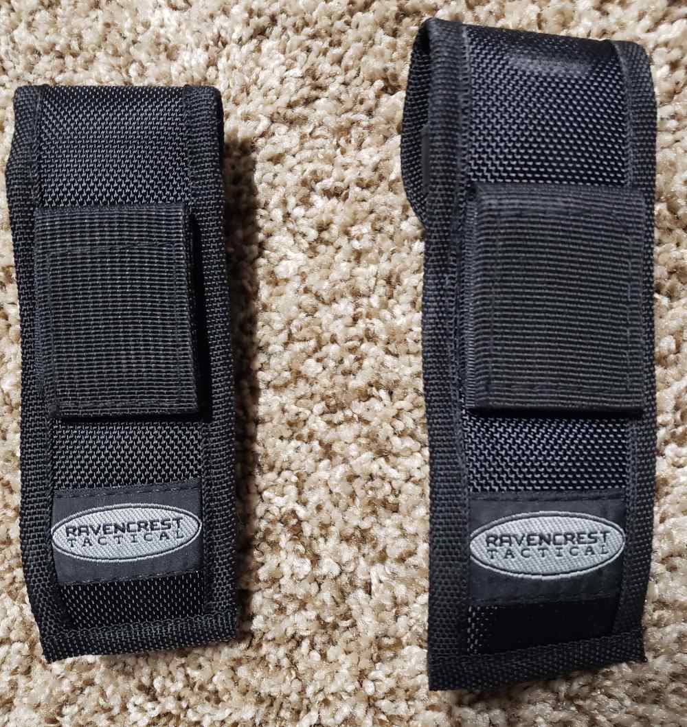 Two (2) Ravencrest Tactical Nylon Automatic Knife Sheaths-img-0
