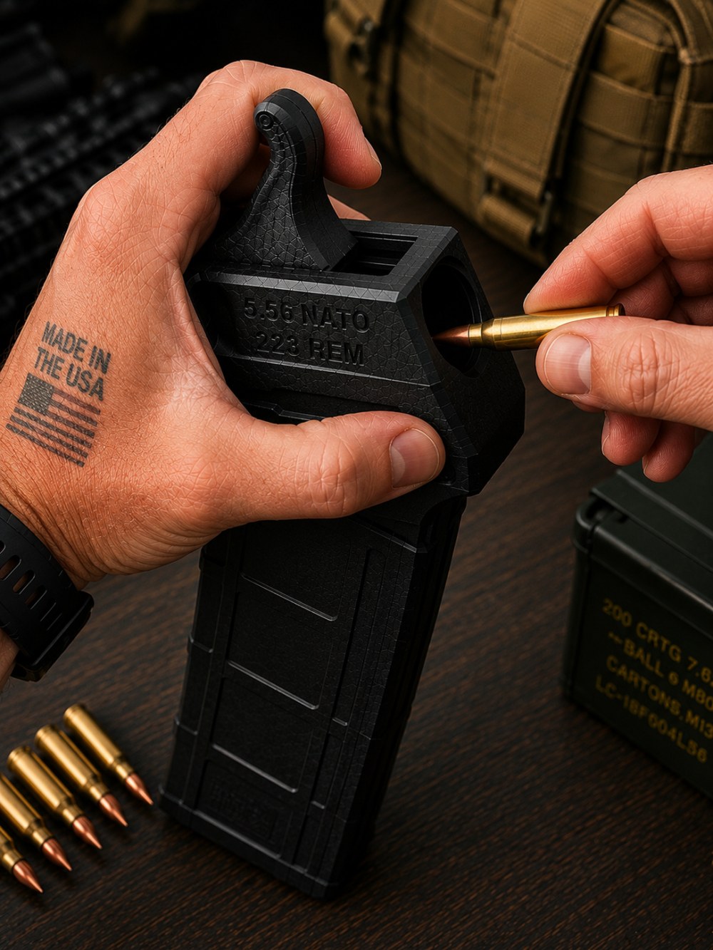 Speed Loader AR-15 .223 5.56 300 blackout Magazine| KlickNClack - AR15-img-1