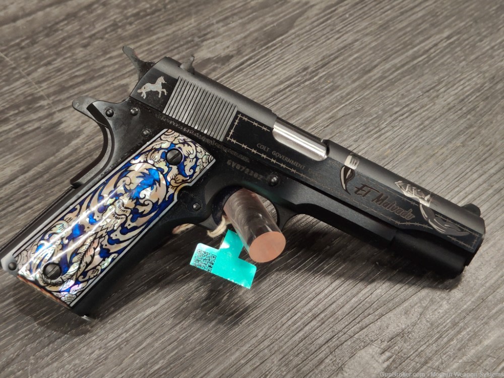 COLT 1911 EL MALVADO ENGRAVED SCORPION O1911C-38-img-0