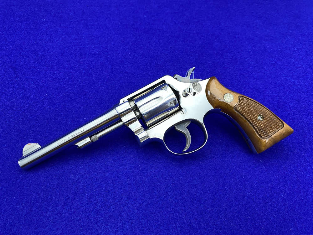 Smith Wesson 10-5 .38 SPL Nickel 5" *SCARCE DETROIT POLICE ISSUE EXAMPLE*-img-3