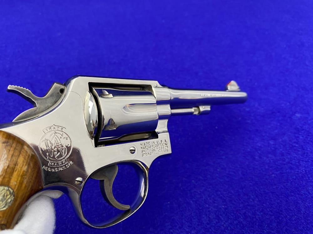 Smith Wesson 10-5 .38 SPL Nickel 5" *SCARCE DETROIT POLICE ISSUE EXAMPLE*-img-37
