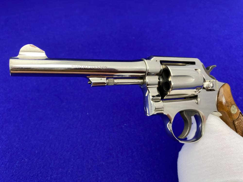 Smith Wesson 10-5 .38 SPL Nickel 5" *SCARCE DETROIT POLICE ISSUE EXAMPLE*-img-40