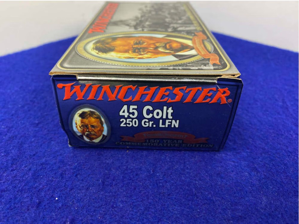 50 Rounds Winchester .45 Colt 250Gr LFN Roosevelt *150 YEAR COMMEMORATIVE*-img-7