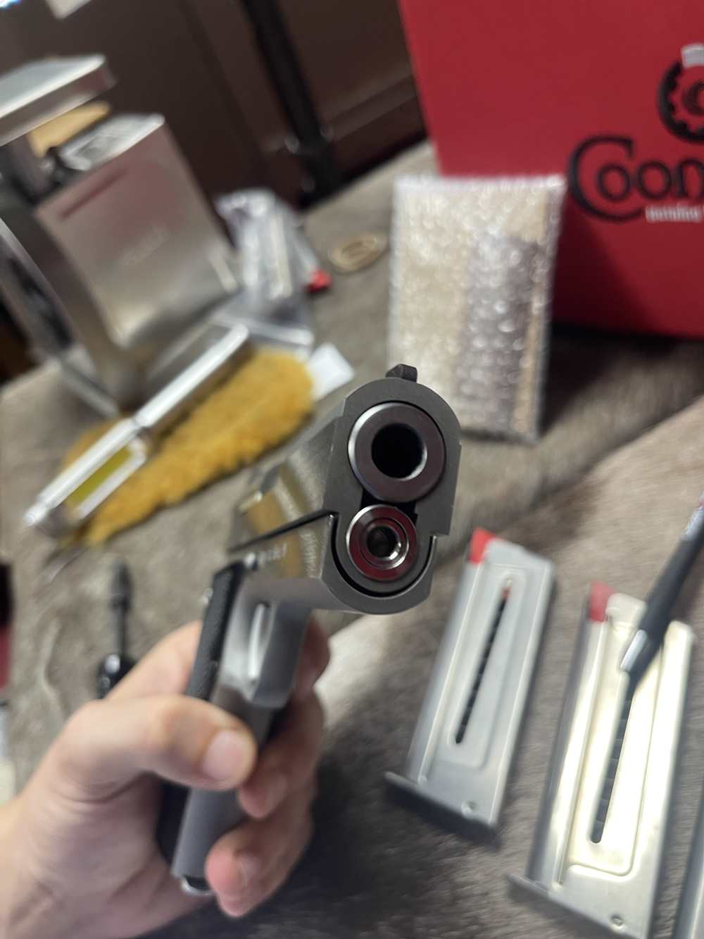 Coonan COMPACT 357 MAG semi auto pistol ULTRA RARE lnib with 4 mags + More-img-18