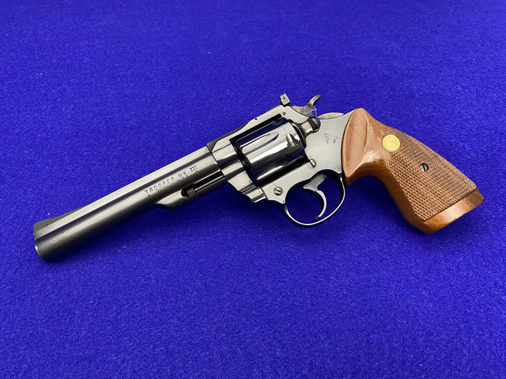 1980 Colt Trooper MKIII .22 MRF 6" Blue *SCARCE .22 MAGNUM RIMFIRE EXAMPLE*-img-0