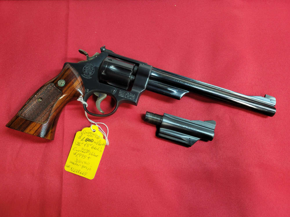 Smith & Wesson 28-2 Highway Patrolman 357mag 2 Barrels 8 3/8" Rare 3 1/2"-img-0