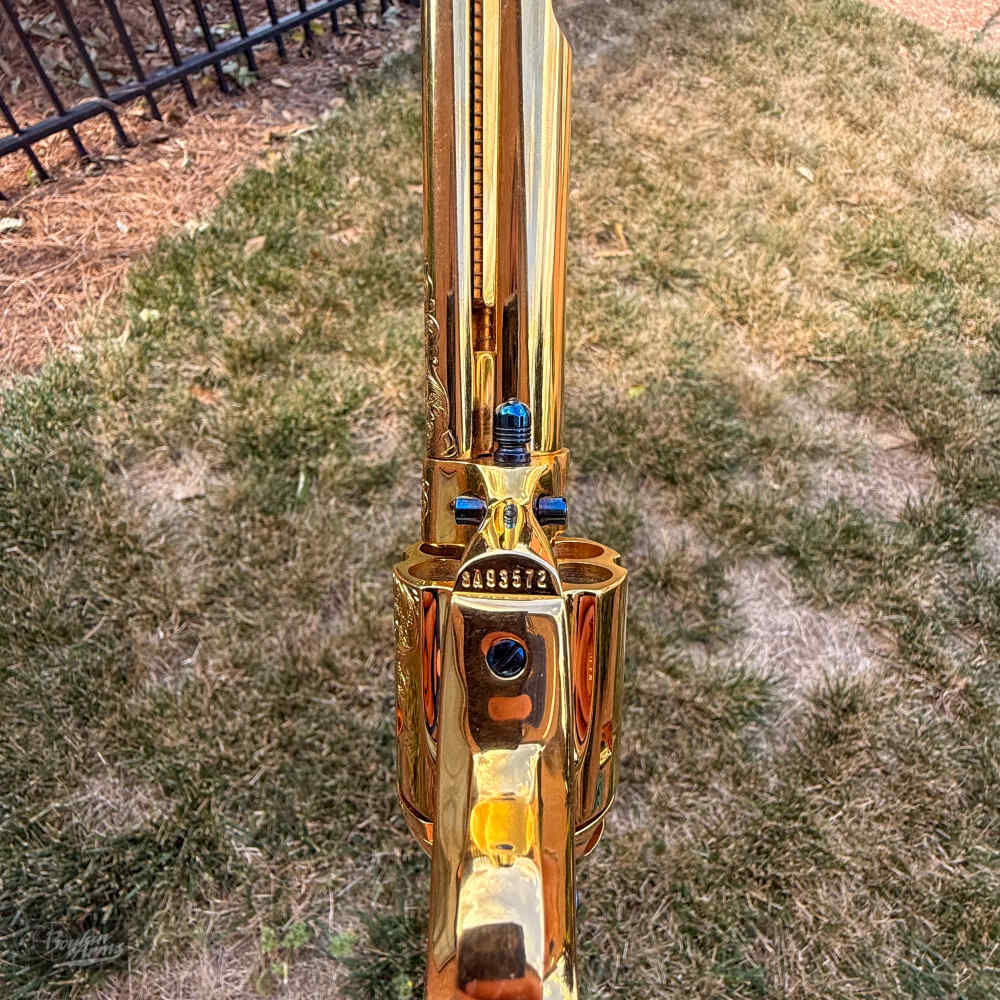 Colt SAA 1 of 3 Gold Engraved Cutaway Fire Blue Pearl NIB Factory Letter-img-53