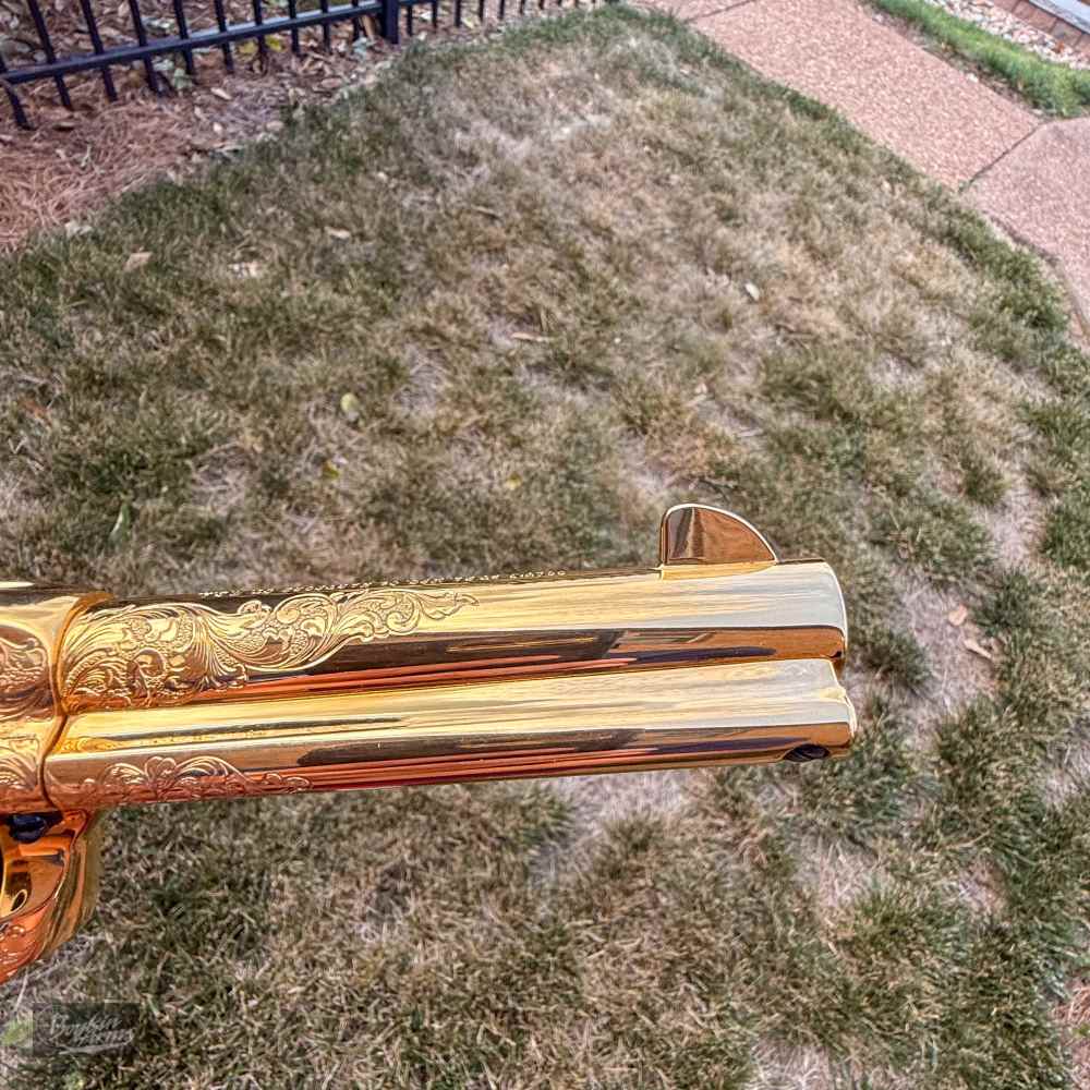 Colt SAA 1 of 3 Gold Engraved Cutaway Fire Blue Pearl NIB Factory Letter-img-43