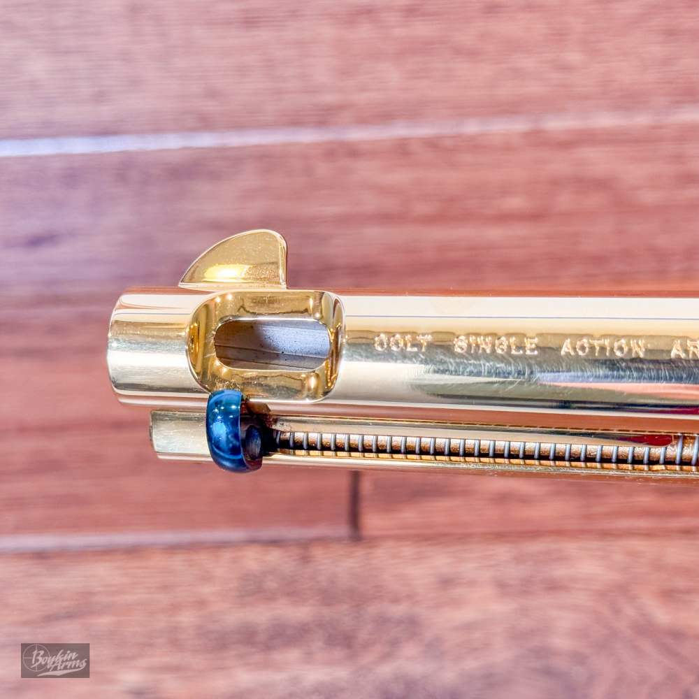 Colt SAA 1 of 3 Gold Engraved Cutaway Fire Blue Pearl NIB Factory Letter-img-28