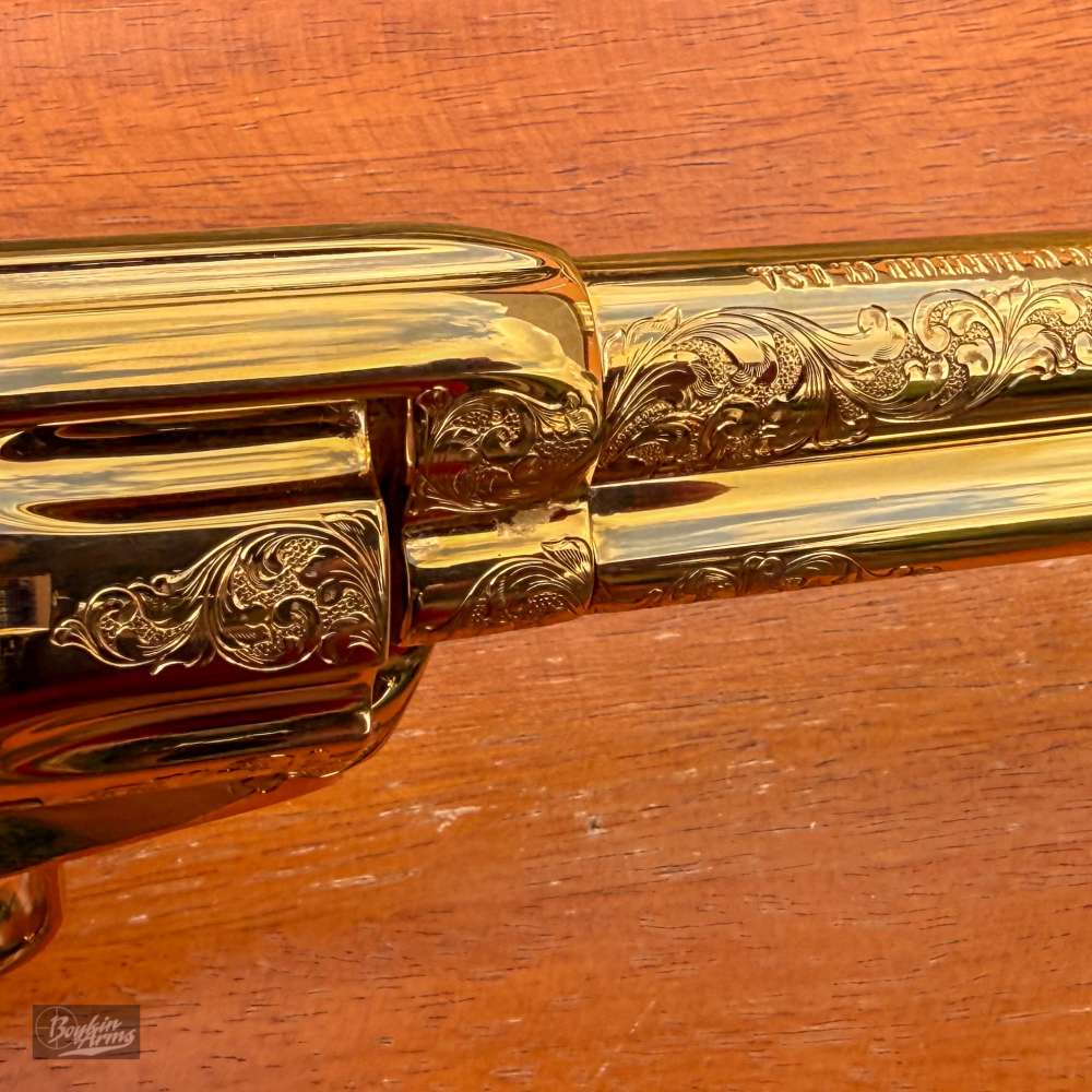 Colt SAA 1 of 3 Gold Engraved Cutaway Fire Blue Pearl NIB Factory Letter-img-14
