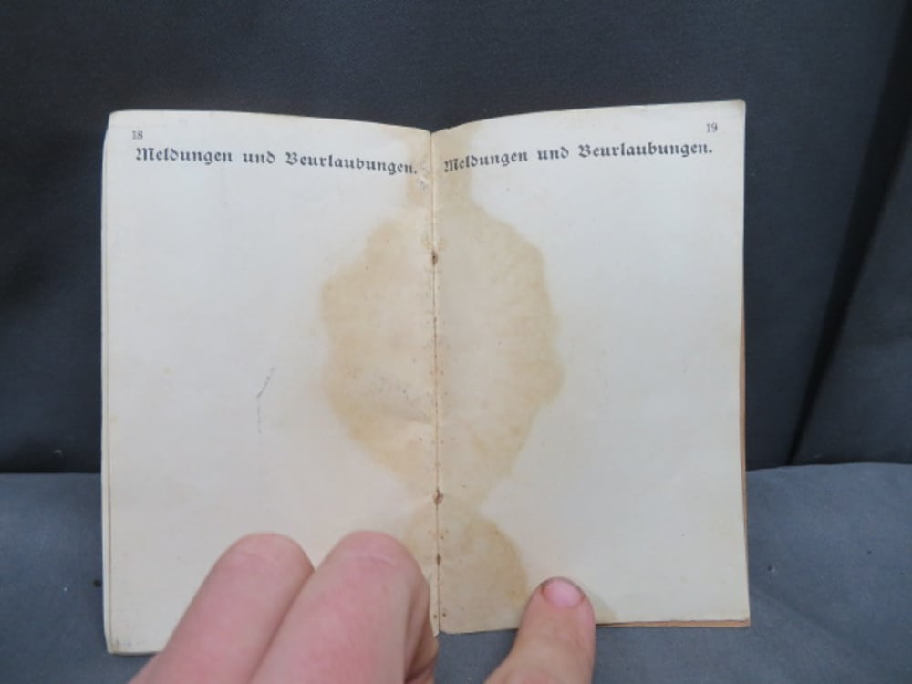 WWI IMPERIAL GERMAN ARMY MILITARPASS SOLDIER’S PASSBOOK-MANY PAGES-img-19