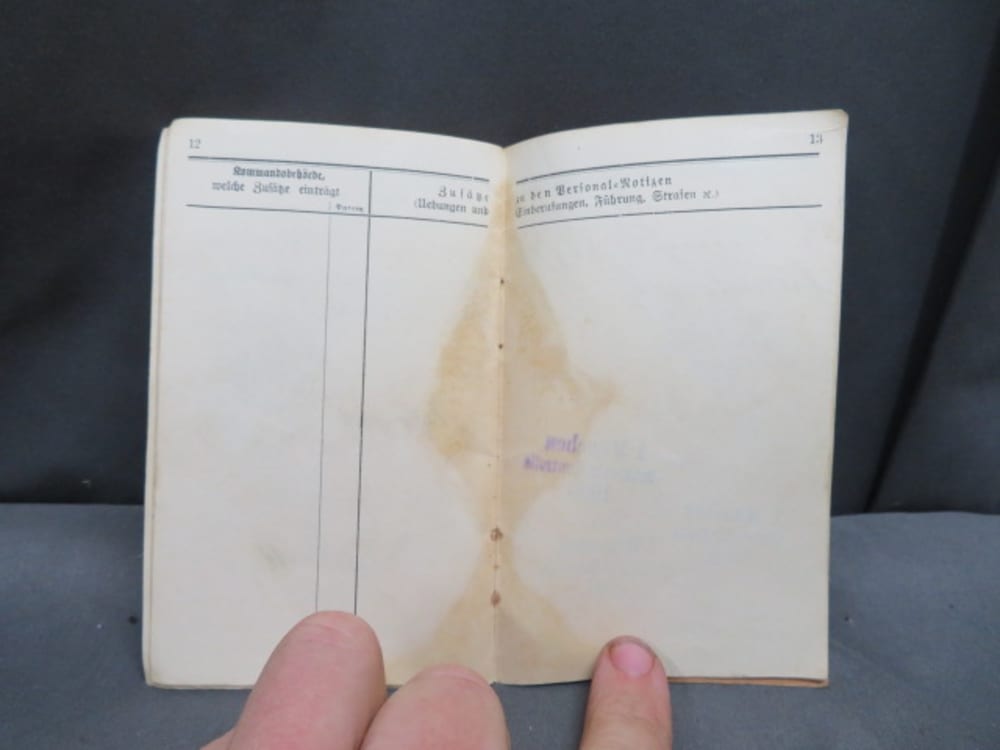 WWI IMPERIAL GERMAN ARMY MILITARPASS SOLDIER’S PASSBOOK-MANY PAGES-img-16