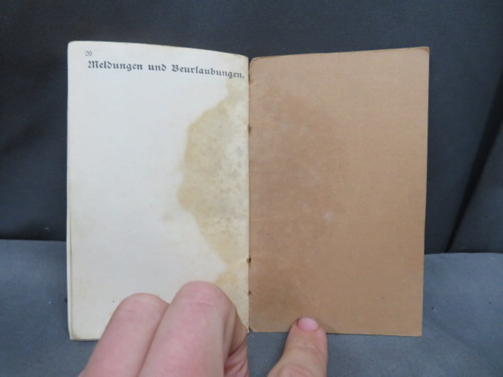 WWI IMPERIAL GERMAN ARMY MILITARPASS SOLDIER’S PASSBOOK-MANY PAGES-img-20
