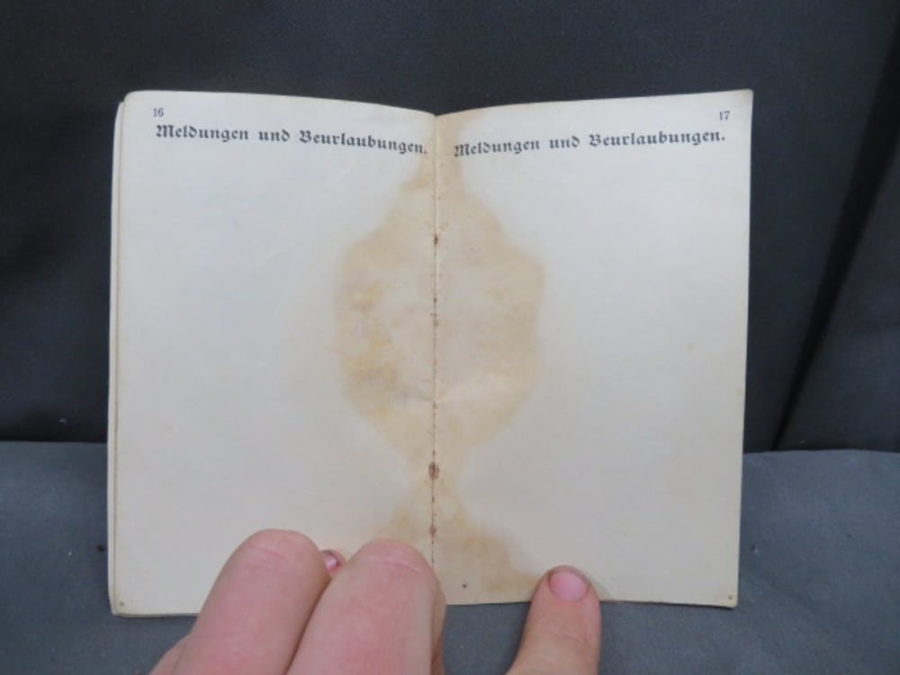 WWI IMPERIAL GERMAN ARMY MILITARPASS SOLDIER’S PASSBOOK-MANY PAGES-img-18