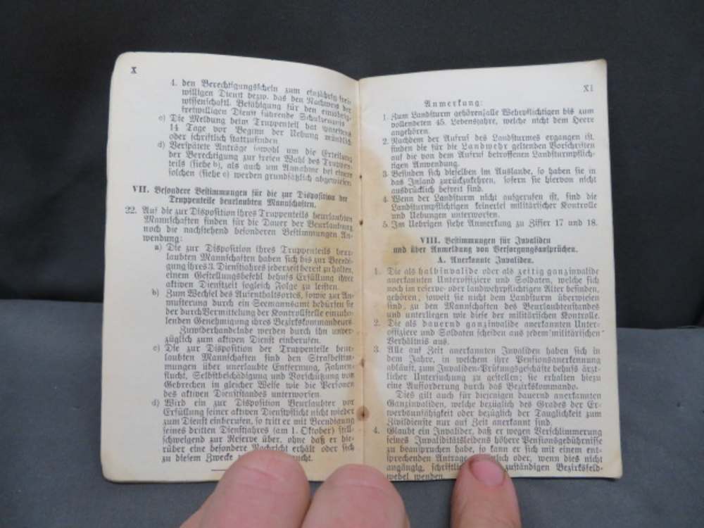 WWI IMPERIAL GERMAN ARMY MILITARPASS SOLDIER’S PASSBOOK-MANY PAGES-img-7