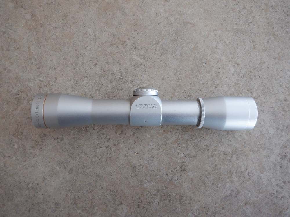 RARE Leupold Silver M8-4X EER Compact Pistol Scope Fixed 4X Power NICE SS-img-4