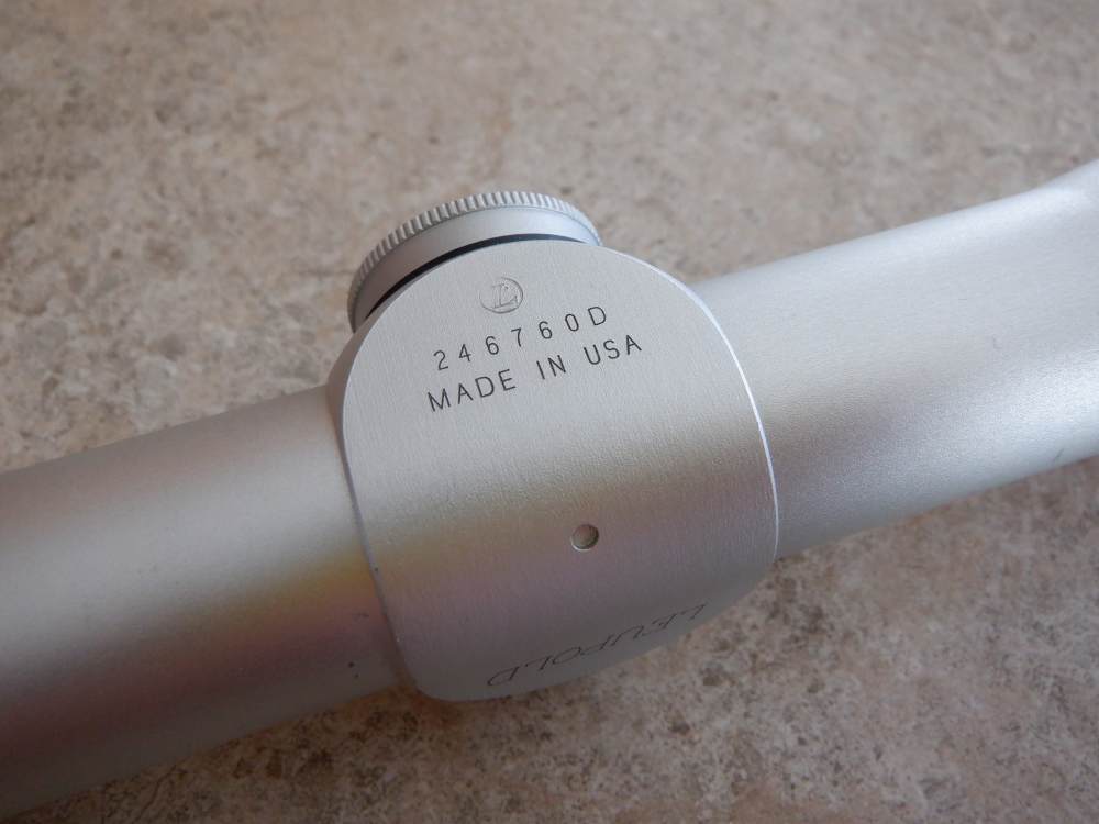 RARE Leupold Silver M8-4X EER Compact Pistol Scope Fixed 4X Power NICE SS-img-5