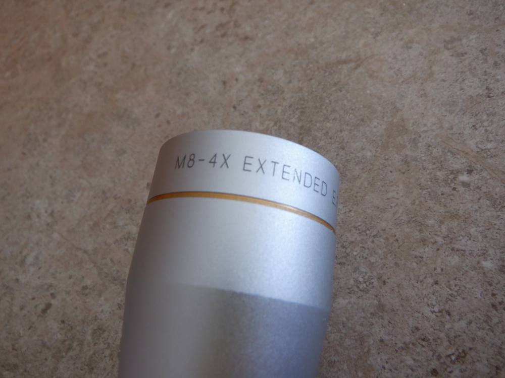 RARE Leupold Silver M8-4X EER Compact Pistol Scope Fixed 4X Power NICE SS-img-6