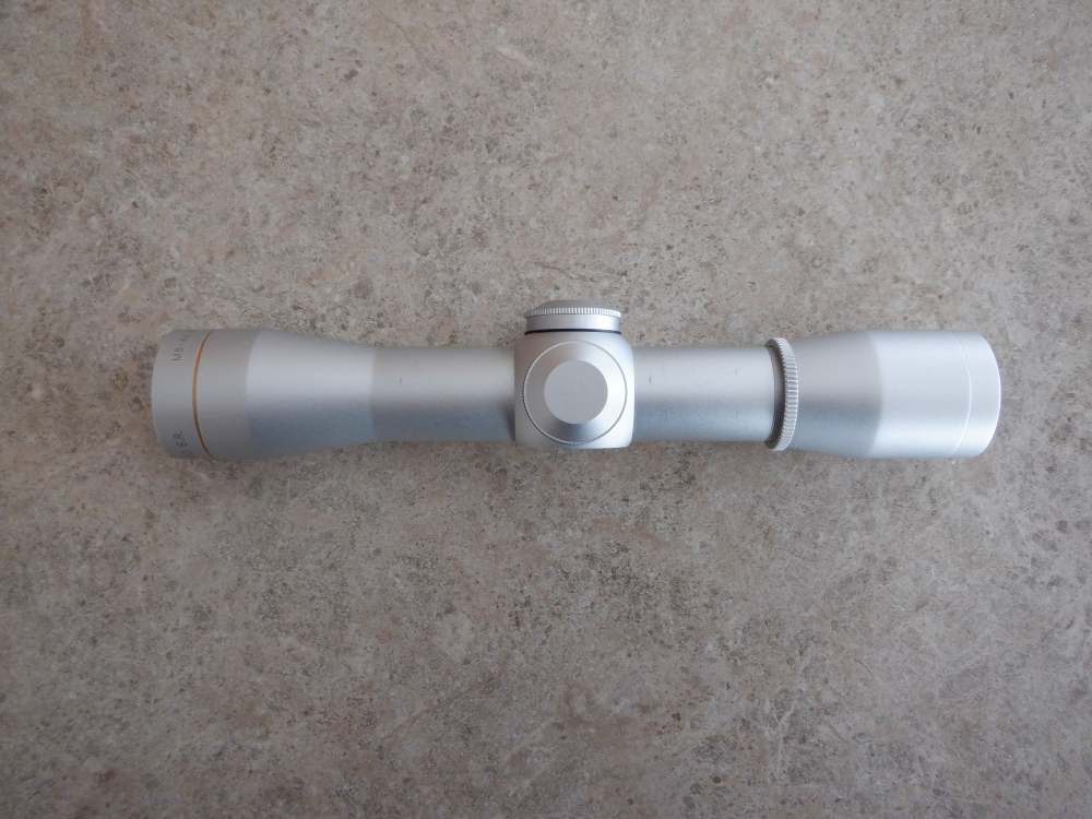 RARE Leupold Silver M8-4X EER Compact Pistol Scope Fixed 4X Power NICE SS-img-3