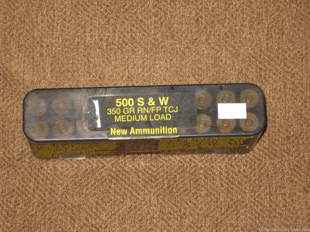 NEW BOX PRECISION CARTRIDGE INC. 500 S & W 350 GR. RN 20 RDS. !-img-0