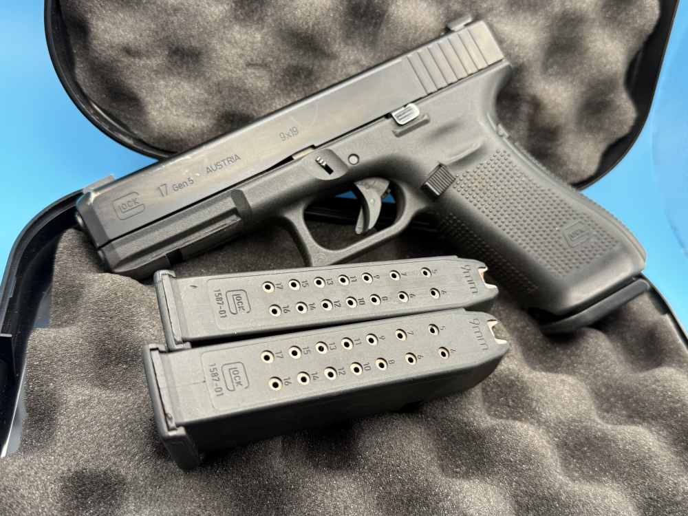 Glock 17 Gen 5 9mm Police Trade-in G17 Ameriglo Night Sights-img-0
