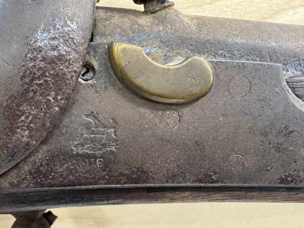U.S. HARPERS FERRY M.1840/42 CONVERTED PERCUSSION MUSKET READ DESC-img-3
